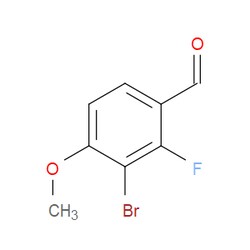 Aobchem&nbsp;3-Bromo-2-fluoro-4-methoxybenzaldehyde | ≥97% | CAS 1155877-70-5 | C8H6BrFO2 | 500mg