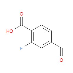Aobchem&nbsp;4-Carboxy-3-fluorobenzaldehyde | ≥97% | CAS 604000-97-7 | C8H5FO3 | 1g