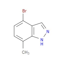 Aobchem&nbsp;4-Bromo-7-methyl-1H-indazole | ≥97% | CAS 1159511-74-6 | C8H7BrN2 | 500mg