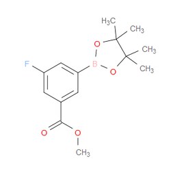 Aobchem&nbsp;3-Fluoro-5-methoxycarbonylpohenylboronic acid pinacol ester | ≥97% | CAS 1016979-31-9 | C14H18BFO4 | 250mg