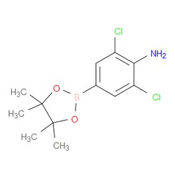 Aobchem&nbsp;4-Amino-3 5-dichlorophenylboronic acid  pinacol ester | ≥97% | CAS 1371630-51-1 | C12H16BCl2NO2 | 500mg