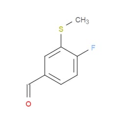 Aobchem&nbsp;4-Fluoro-3-(methylthio)benzaldehyde | ≥97% | CAS 1289042-68-7 | C8H7FOS | 500mg