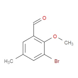 Aobchem&nbsp;3-Bromo-2-methoxy-5-methylbenzaldehyde | ≥97% | CAS 1224604-15-2 | C9H9BrO2 | 1g