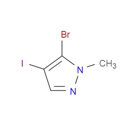 Aobchem&nbsp;5-Bromo-4-iodo-1-methyl-1H-pyrazole | ≥97% | CAS 2109726-53-4 | C4H4BrIN2 | 500mg