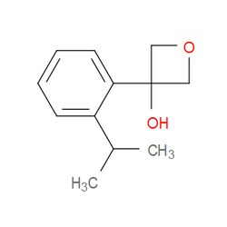 Aobchem&nbsp;3-[2-(1-Methylethyl)phenyl]-3-oxetanol | ≥97% | CAS 2110273-05-5 | C12H16O2 | 250mg