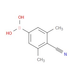 Aobchem&nbsp;4-Cyano-3 5-dimethylphenylboronic acid | ≥97% | CAS 911210-53-2 | C9H10BNO2 | 500mg