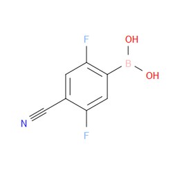 Aobchem&nbsp;4-Cyano-2 5-Difluorophenylboronic acid | ≥95% | CAS 1628442-75-0 | C7H4BF2NO2 | 250mg