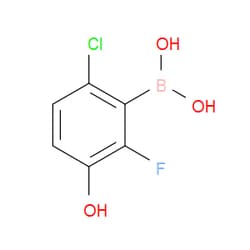 Aobchem&nbsp;2-Chloro-6-fluoro-5-hydroxyphenylboronic acid | ≥97% | CAS 958646-67-8 | C6H5BClFO3 | 250mg