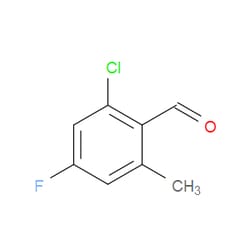 Aobchem&nbsp;2-Chloro-4-fluoro-6-methylbenzaldehyde | ≥95% | CAS 1805524-36-0 | C8H6ClFO | 5g