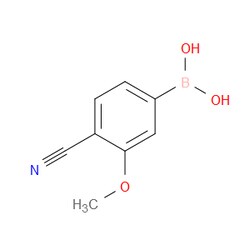Aobchem&nbsp;4-Cyano-3-methoxyphenylboronic acid | ≥97% | CAS 677777-45-6 | C8H8BNO3 | 1g