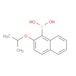 Aobchem&nbsp;2-(Propan-2-yloxy)naphthalene-1-boronic acid | ≥97% | CAS 1084904-39-1 | C13H15BO3 | 250mg