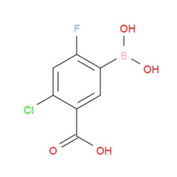 Aobchem&nbsp;5-Carboxy-4-chloro-2-fluorophenylboronic acid | ≥97% | CAS 325786-23-0 | C7H5BClFO4 | 250mg