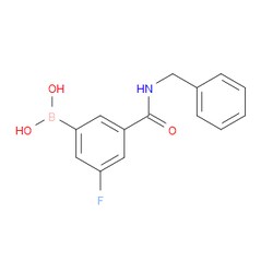 Aobchem&nbsp;3-(Benzylcarbamoyl)-5-fluorophenylboronic acid | ≥97% | CAS 874219-41-7 | C14H13BFNO3 | 1g