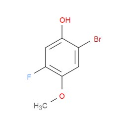 Aobchem&nbsp;2-Bromo-5-fluoro-4-methoxyphenol | ≥97% | CAS 1185836-60-5 | C7H6BrFO2 | 500mg