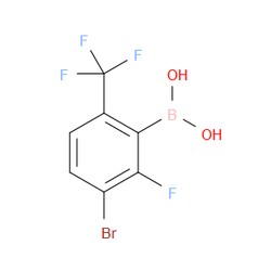 Aobchem&nbsp;3-Bromo-2-fluoro-6-(trifluoromethyl)phenylboronic acid | ≥97% | CAS 1451392-89-4 | C7H4BBrF4O2 | 500mg
