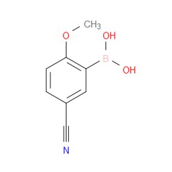 Aobchem&nbsp;5-Cyano-2-methoxyphenylboronic acid | ≥95% | CAS 612833-37-1 | C8H8BNO3 | 1g