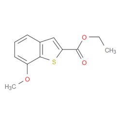 Aobchem&nbsp;Ethyl 7-methoxybenzo[b]thiophene-2-carboxylate | ≥97% | CAS 1207973-02-1 | C12H12O3S | 500mg
