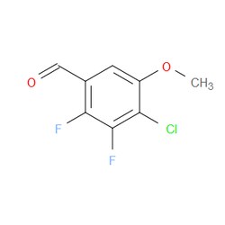 Aobchem&nbsp;4-Chloro-2 3-difluoro-5-methoxybenzaldehyde | ≥97% | CAS 1879026-06-8 | C8H5ClF2O2 | 250mg