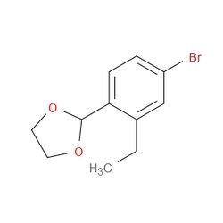 Aobchem&nbsp;2-(4-Bromo-2-ethylphenyl)-1 3-dioxolane | ≥97% | CAS 2221812-15-1 | C11H13BrO2 | 250mg