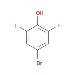 Aobchem&nbsp;4-Bromo-2-fluoro-6-iodophenol | ≥97% | CAS 1228093-50-2 | C6H3BrFIO | 250mg