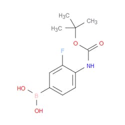 Aobchem&nbsp;4-N-Boc-amino-3-fluorophenylboronic acid | ≥97% | CAS 218301-87-2 | C11H15BFNO4 | 1g