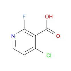 Aobchem&nbsp;4-Chloro-2-fluoronicotinic acid | ≥97% | CAS 1211584-03-0 | C6H3ClFNO2 | 500mg