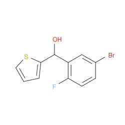 Aobchem&nbsp;(5-Bromo-2-fluorophenyl)(thiophen-2-yl)methanol | ≥97% | CAS 1250357-51-7 | C11H8BrFOS | 250mg