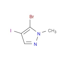 Aobchem&nbsp;5-Bromo-4-iodo-1-methyl-1H-pyrazole | ≥97% | CAS 2109726-53-4 | C4H4BrIN2 | 250mg