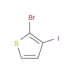 Aobchem&nbsp;2-Bromo-3-iodothiophene | ≥97% | CAS 24287-92-1 | C4H2BrIS | 500mg