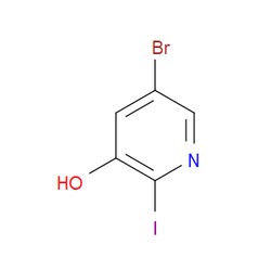 Aobchem&nbsp;5-Bromo-2-iodo-3-hydroxypyridine | ≥95% | CAS 188057-49-0 | C5H3BrINO | 5g