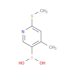 Aobchem&nbsp;4-Methyl-2-(methylthio)-5-pyridylboronic acid | ≥97% | CAS 1451392-61-2 | C7H10BNO2S | 1g