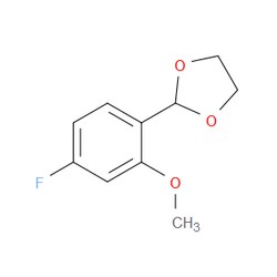 Aobchem&nbsp;2-(4-Fluoro-2-methoxyphenyl)-1 3-dioxolane | ≥95% | CAS 773096-56-3 | C10H11FO3 | 1g