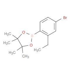 Aobchem&nbsp;4-Bromo-2-ethylphenylboronic acid pinacol ester | ≥97% | CAS 1674364-30-7 | C14H20BBrO2 | 500mg