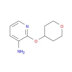 Aobchem&nbsp;2-[(Tetrahydro-2H-pyran-4-yl)oxy]-3-pyridinamine | ≥97% | CAS 1211758-68-7 | C10H14N2O2 | 250mg
