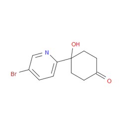 Aobchem&nbsp;1-(5-Bromopyridin-2-yl)-4-oxocyclohexan-1-ol | ≥97% | CAS 857650-99-8 | C11H12BrNO2 | 250mg