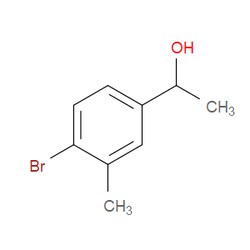 Aobchem&nbsp;1-(4-Bromo-3-methylphenyl)ethanol | ≥97% | CAS 51930-77-9 | C9H11BrO | 250mg