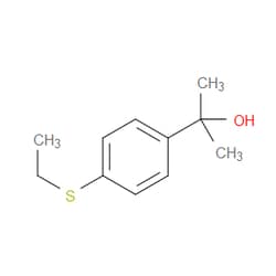 Aobchem&nbsp;4-(Ethylthio)-   -dimethylbenzenemethanol | ≥95% | CAS 1379317-10-8 | C11H16OS | 1g