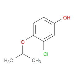 Aobchem&nbsp;3-Chloro-4-isopropoxyphenol | ≥97% | CAS 1216247-91-4 | C9H11ClO2 | 1g