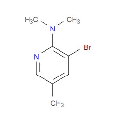 Aobchem&nbsp;3-Bromo-N N 5-trimethylpyridin-2-amine | ≥97% | CAS 1368586-95-1 | C8H11BrN2 | 500mg