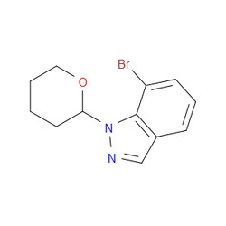 Aobchem&nbsp;7-Bromo-1-(tetrahydro-2H-pyran-2-yl)-1H-indazole | ≥95% | CAS 1158680-89-7 | C12H13BrN2O | 500mg