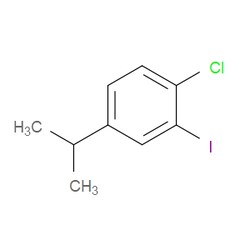Aobchem&nbsp;1-Chloro-2-iodo-4-isopropylbenzene | ≥97% | CAS 76662-33-4 | C9H10ClI | 1g