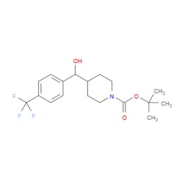 Aobchem&nbsp;1 1-Dimethylethyl 4-[hydroxy[4-(trifluoromethyl)phenyl]methyl]-1-piperidineca | ≥95% | CAS 856931-46-9 | C18H24F3NO3 | 1g
