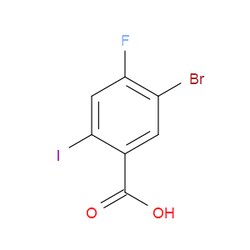 Aobchem&nbsp;5-Bromo-4-fluoro-2-iodobenzoic acid | ≥97% | CAS 1335513-63-7 | C7H3BrFIO2 | 1g