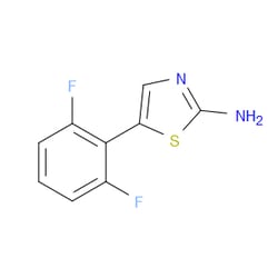 Aobchem&nbsp;5-(2 6-Difluorophenyl)thiazol-2-amine | ≥97% | CAS 1343206-80-3 | C9H6F2N2S | 500mg