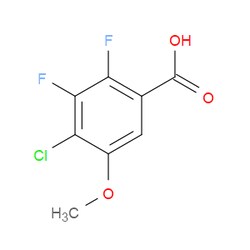 Aobchem&nbsp;4-Chloro-2 3-difluoro-5-methoxybenzoic acid | ≥97% | CAS 1879026-31-9 | C8H5ClF2O3 | 500mg