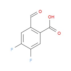 Aobchem&nbsp;4 5-Difluoro-2-formylbenzoic acid | ≥97% | CAS 1374150-50-1 | C8H4F2O3 | 250mg