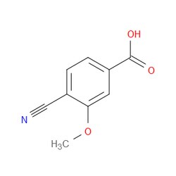 Aobchem&nbsp;4-Cyano-3-methoxybenzoic acid | ≥97% | CAS 102362-00-5 | C9H7NO3 | 1g