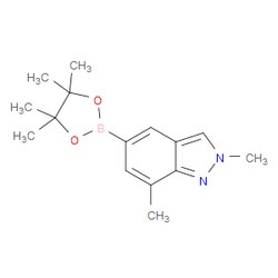 Aobchem&nbsp;2 7-Dimethyl-2H-indazole-5-boronic acid  pinacol ester | ≥95% | CAS 1310383-76-6 | C15H21BN2O2 | 500mg