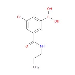 Aobchem&nbsp;5-Bromo-3-(N-propylaminocarbonyl)phenylboronic acid | ≥97% | CAS 2121512-78-3 | C10H13BBrNO3 | 1g