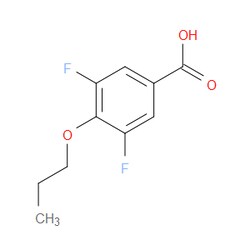 Aobchem&nbsp;3 5-Difluoro-4-propoxybenzoic acid | ≥97% | CAS 1342624-55-8 | C10H10F2O3 | 500mg